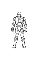 Iron Man kleurplaat 5